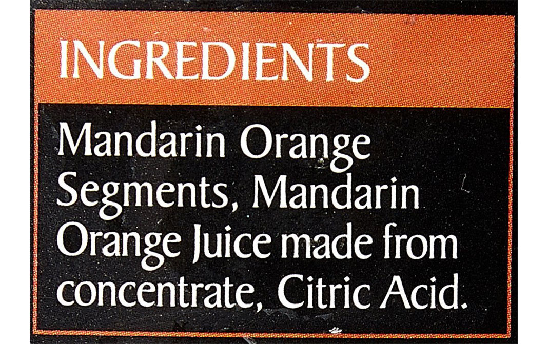 Epicure Mandarin Orange Segments In juice, no added sugar   Tin  298 grams